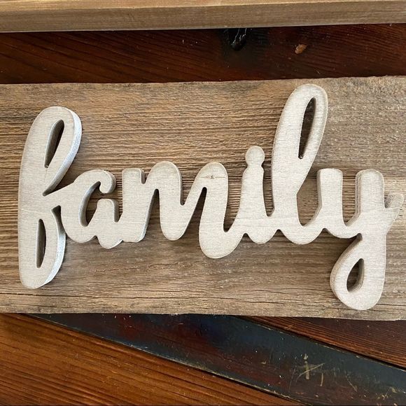 Barn Wood Family Sign & Ceramic Teaching Decor / Sign Bundle - Picture 4 of 9